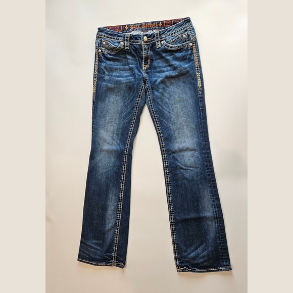 Rock Revival Jeans Size 30 Women's Anja Boot Denim - Picture 7 of 12